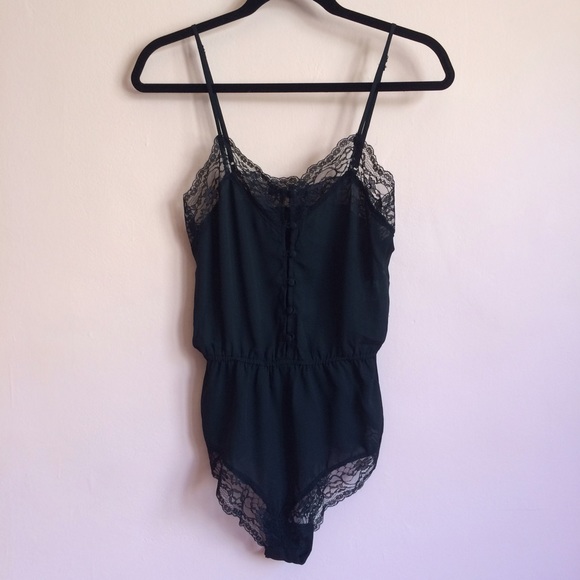 Nasty Gal Nightscape Lace Romper - Picture 2 of 3
