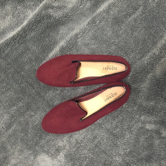 Maroon loafers