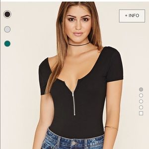 Zipped bodysuit