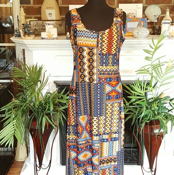 🔴"Mis Bhavin" Full Length Maxi Dress - Picture 3 of 3