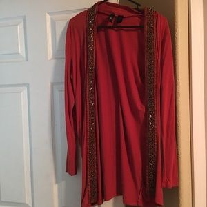 Burnt orange cardigan