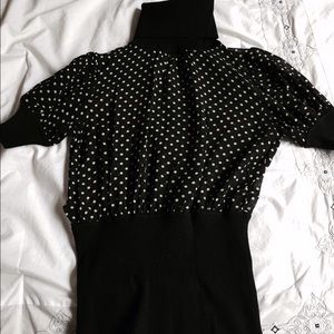 Bebe short sleeve turtleneck top