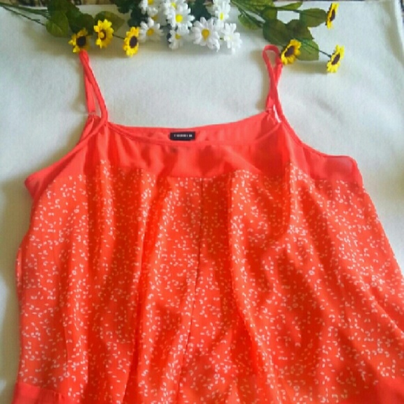 Cute coral dotted camisole
