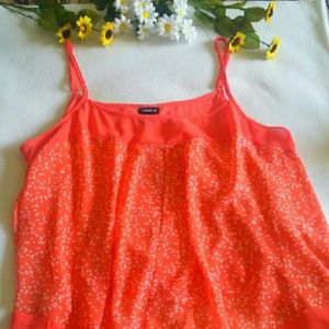 Cute coral dotted camisole