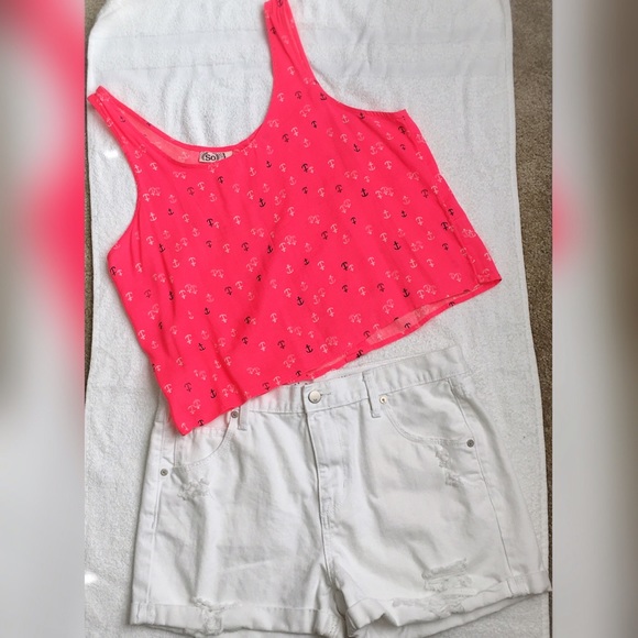SOLD pink sailor top NWOT & boyfriend midi