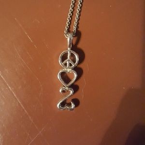 Open heart necklace