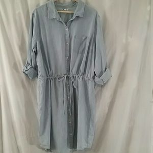 Old Navy Chambray Draw String Dress
