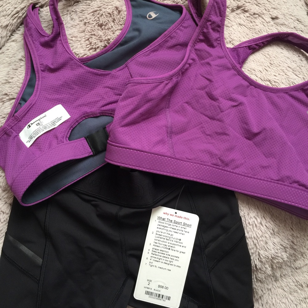 NWT Lululemon sport short bundle
