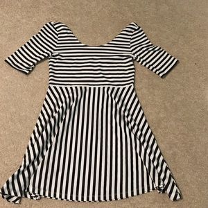 Black and white striped H&M dress
