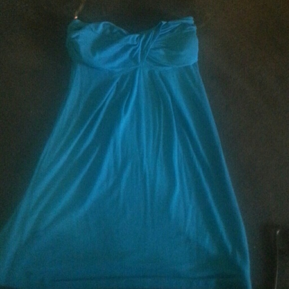 Blue short dress