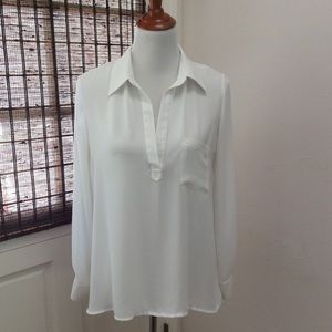Nordstrom Pleione White Blouse