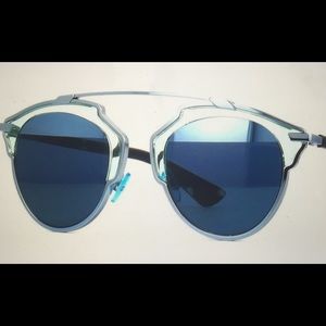Dior "So Real" sunglasses - Aqua Havana blue
