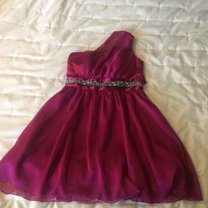 Short Fuchsia Dress