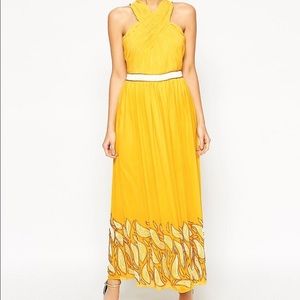 Virgos Lounge Mira gown in canary yelllow