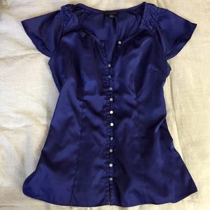 BR Deep Purple/Blue silky top XS