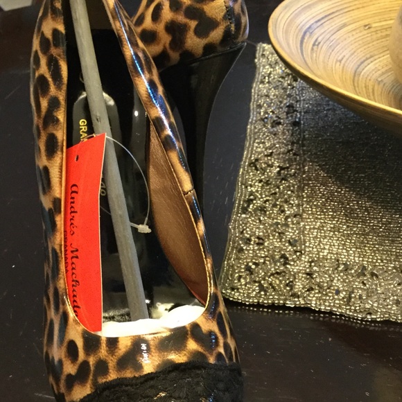 LEOPARD LACE ANDRES MACHADO PUMPS - Picture 4 of 4