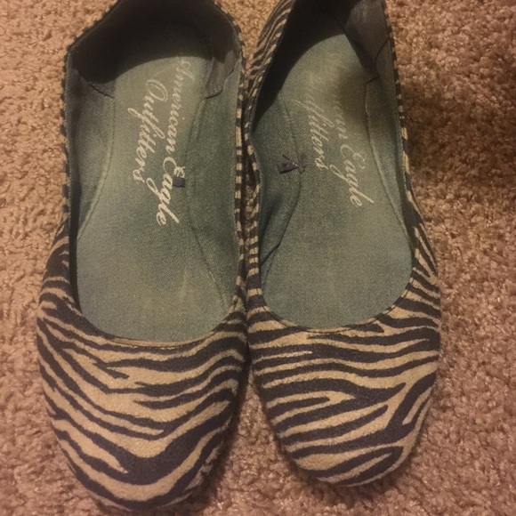 Flats 8.5 zebra pattern
