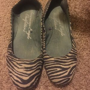 Flats 8.5 zebra pattern