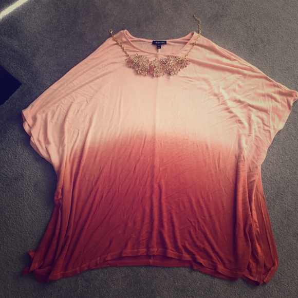 Lane Bryant pink ombre knit