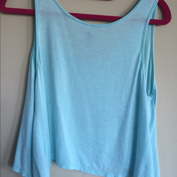 Blue cropped Tanktop - Picture 3 of 3