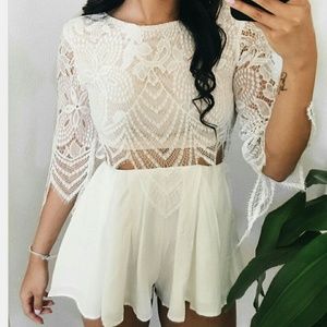 Eyelash Lace Romper