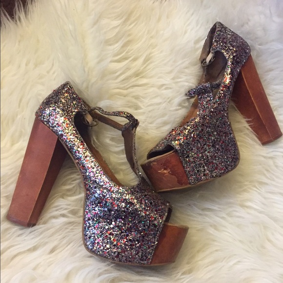 Jeffrey Campbell Shoes - Sz.7 Glitter Jeffrey Cambells