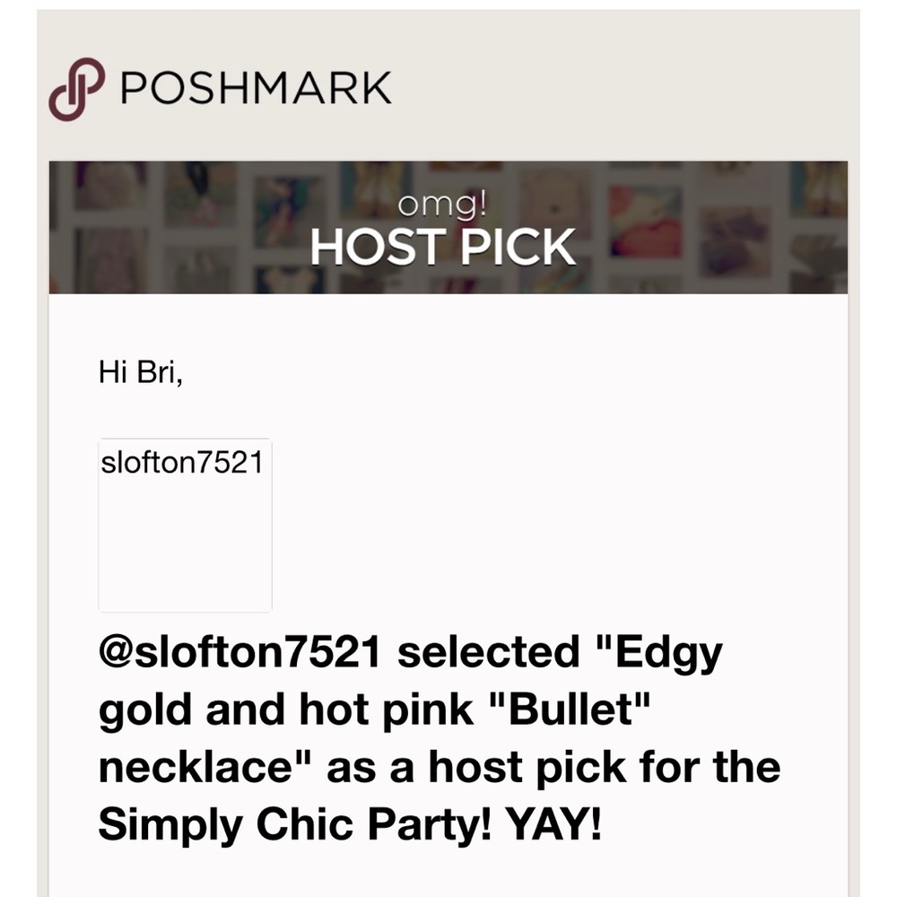 ✨HP✨ Edgy gold and hot pink "Bullet" necklace - Picture 4 of 5