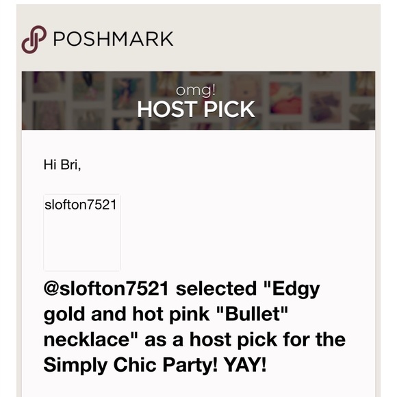 ✨HP✨ Edgy gold and hot pink "Bullet" necklace - Picture 4 of 5