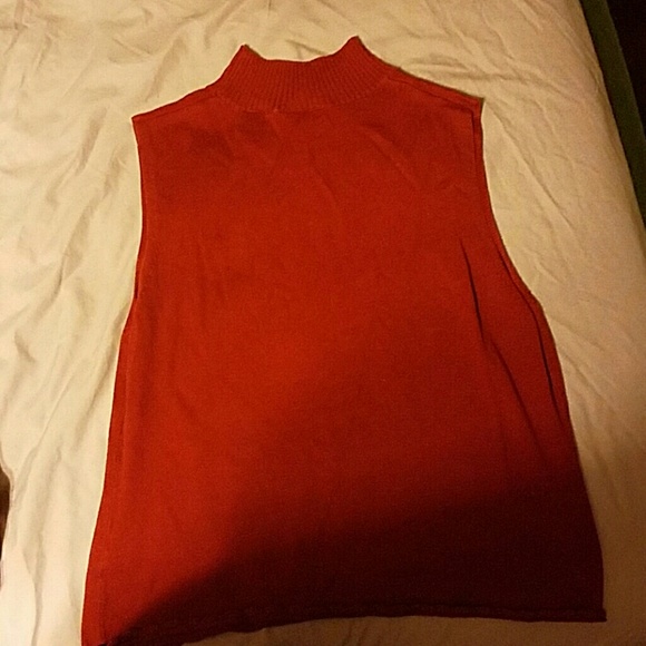 Red turtle neck tank