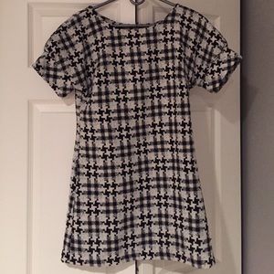 Black and White 70s Dress