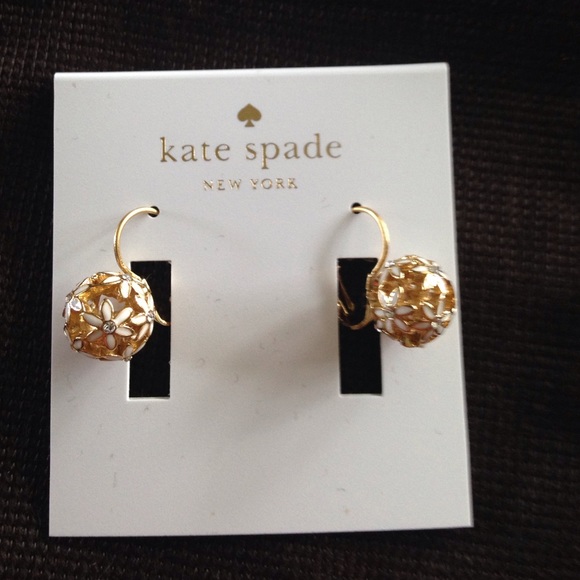 KS Floral Dangling Earrings