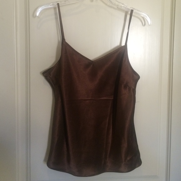 Brown dressy tank top, brand new.