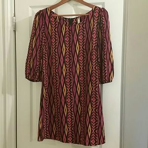 Hello Miss tribal print dress