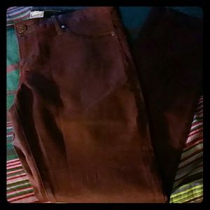 Burgundy Wine Denim Jeggings