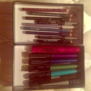 Eye liners, and mascara