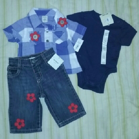 NWT 0-3 MO GIRL OLD NAVY 3 PIECE SET