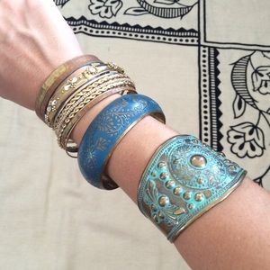 Forever 21 mixed gypsy bangle lot
