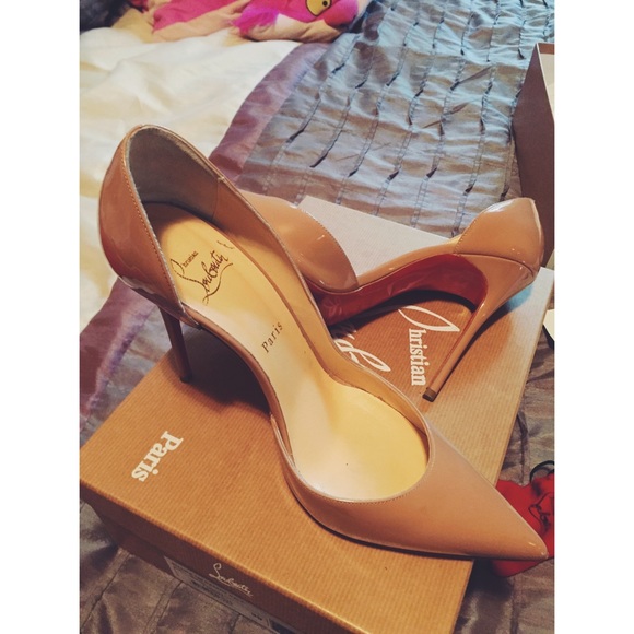 🚫SOLD🚫 AUTH nude Christian Louboutin Iriza heels - Picture 2 of 4
