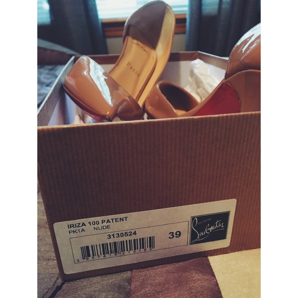 🚫SOLD🚫 AUTH nude Christian Louboutin Iriza heels - Picture 4 of 4