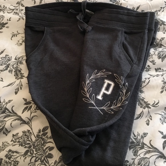 PINK sweats- grey