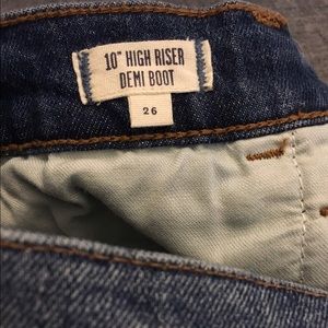 Madewell high rise boot cut jeans