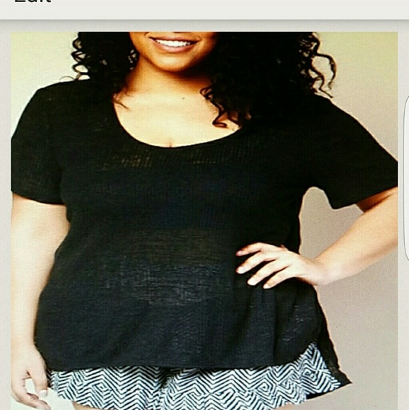 Cute hi lo top sz 2X juniors new