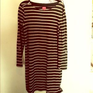 Grey and Black striped dress