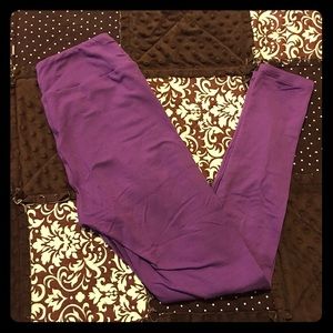 Purple LuLaRoe OS leggings