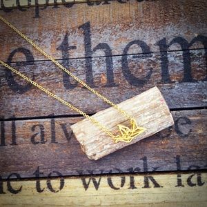 Origami Necklace (gold)