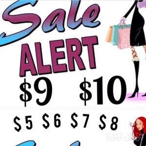 Sale alert $5 $6 $7 $8 $9 $10