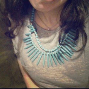 Blue neckalace handcrafted