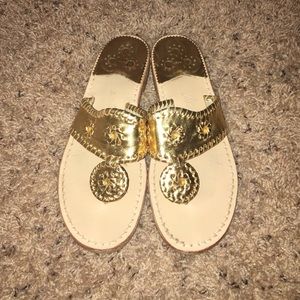Gold Jack Rogers Size 7
