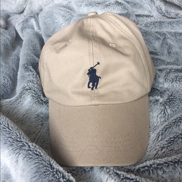 beige/tan Ralph Lauren polo hat