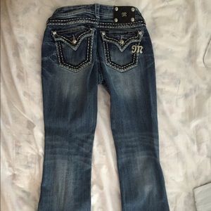 Miss me Jean boot leg